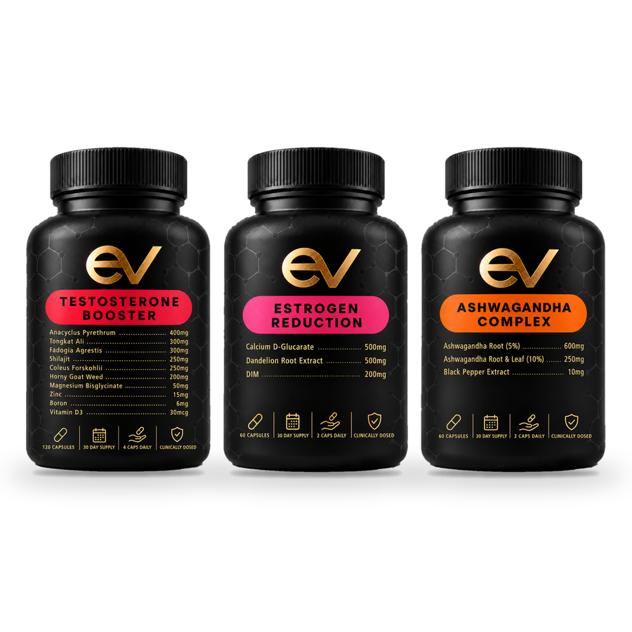 Evra Vital Natural Strength Stack bundle, 3 formulas