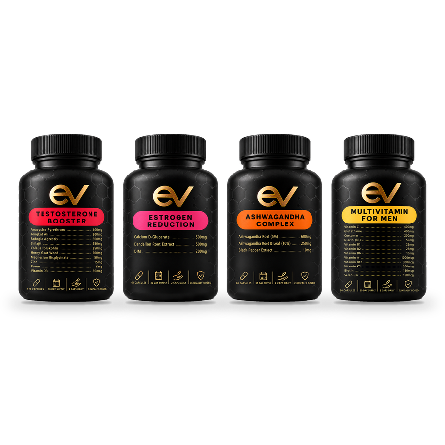 Evra Vital Men's Performance Stack bundle, 4 formulas