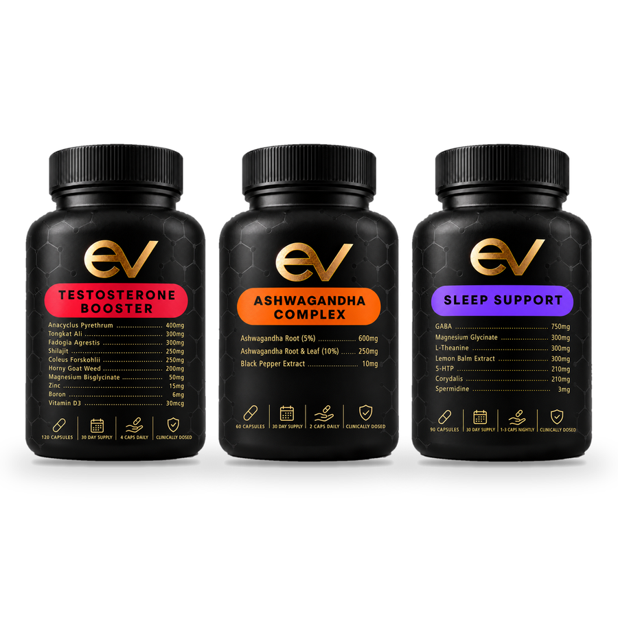 Evra Vital Testosterone Stack bundle, 3 formulas