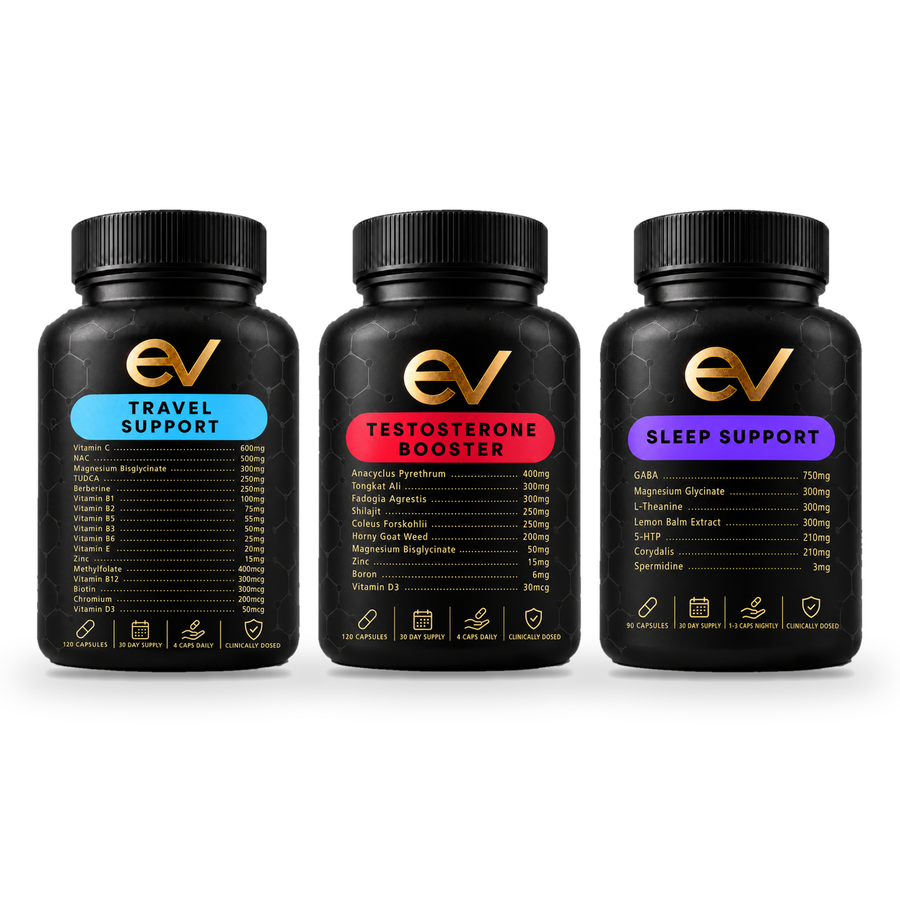 Evra Vital Travel Stack bundle, 3 formulas